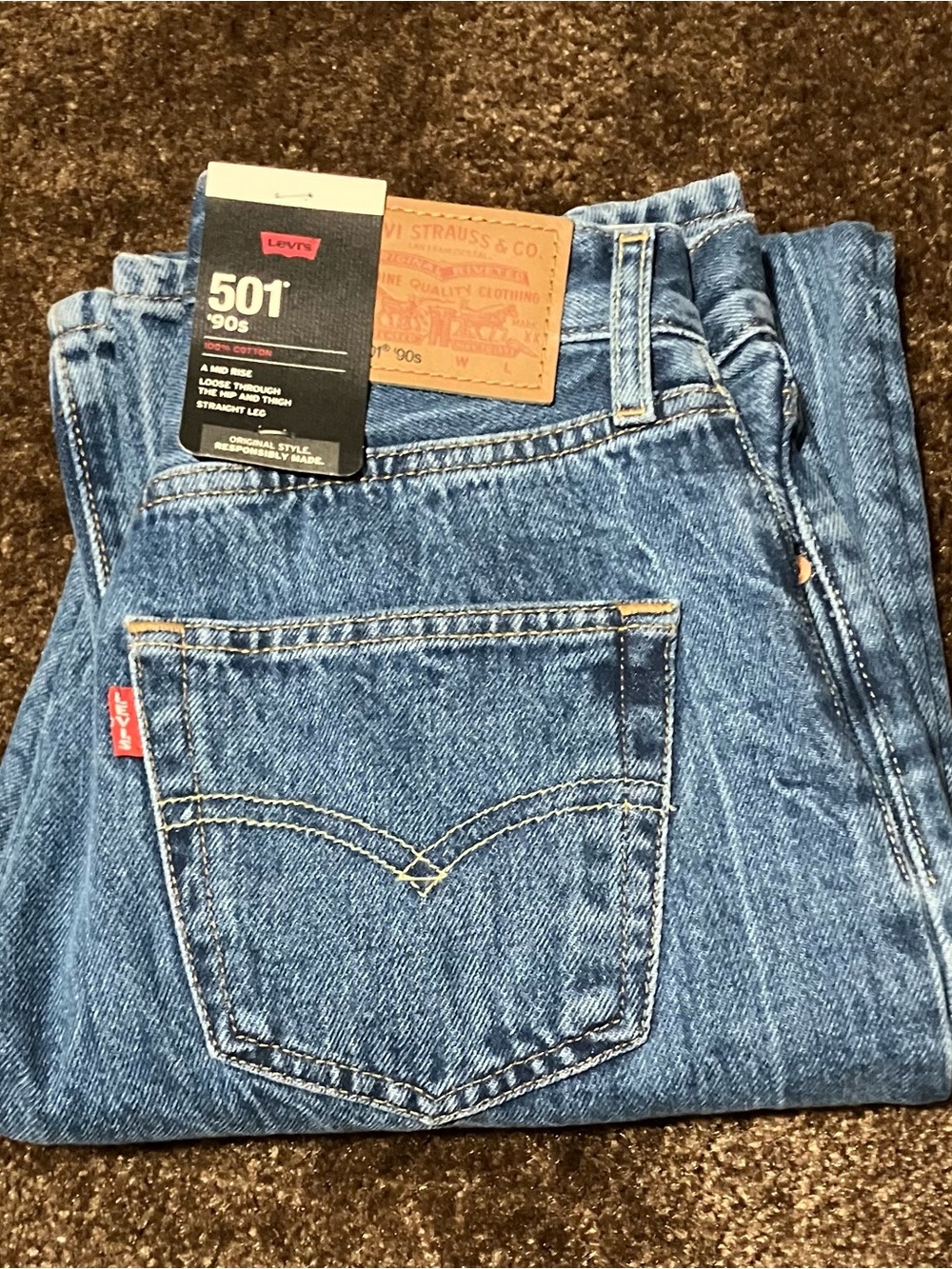 NWT Levi’s Premium Denim 501 90’s size W23 x L32